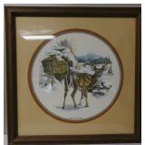 Eileen Hayes Signed Deer Print #876/1500 27.5'