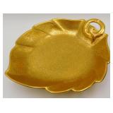 Wheeling Gold Encrusted P.A.L.T. Czech Dish Tray