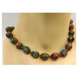 Vintage Murano Venetian Millefiori Bead Necklace