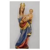 Virgin Mary of Salzburg Carved Figurine 10.75'