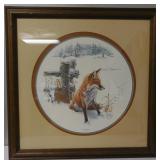 Eileen Hayes Signed Print 876/1500 Fox Pause 27'