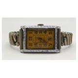 1920's 14k Gold Filled Art Deco Bulova Mens Watch