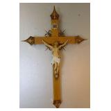 Mid Century 24' Corpus Christi Wall Crucifix