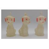3 Rosbro Glow in the Dark Dog Christmas Ornaments