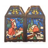 German Santa Christmas Die Cut Paper Lantern