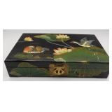 Chinese Enameled Wooden Jewelry Box