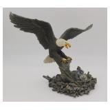 1998 Living Stone USA Eagle Sculpture 10"