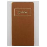 1914 Rare Drinks Jacques Straub Bartender Handbook
