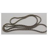Sterling Silver Spiga Chain Necklace 17.1g