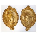 Romantic Neoclassical 3d Plaster Wall Plaques 21"