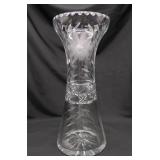 American Brilliant Cut Glass Vase, 12"