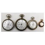 4 Elgin Pocket Watches for Repairs