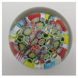 Murano Millefiori Art Glass Paperweight