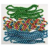 3 Vintage Christmas Garland Glass Beads Strands