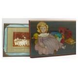 Stained Glass Frame & Folk Art Style Painting