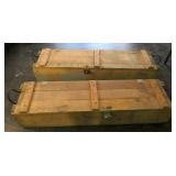 2 Vietnam War Era Howitzer Artillery Crates 1974