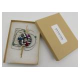 Arden Bardol Sculptural Statement Brooch 4"