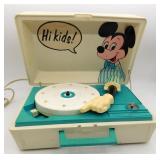 1970s Mickey Mouse General Electric Record Player