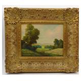 L Ward Pastoral Landscape Oil Painting