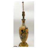 Antique Japanese Cloisonne Enamel Vase Lamp as is
