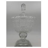 Bohemian Queen Lace Cut Crystal Lidded Candy Jar