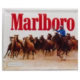 1984 Philip Morris Marlboro Advertising Tin Sign