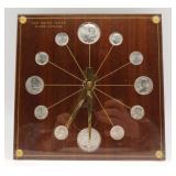 1964 Last US Silver Coinage Numismatic MCM Clock