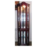 Lighted Corner Curio Cabinet