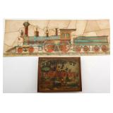 Milton Bradley Puzzle Smashed Up Locomotive Puzzle