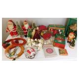 Vintage Christmas Santa, Lighting, etc.