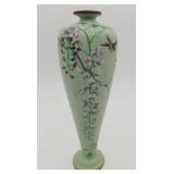 Japanese Meiji Cloisonne Enamel Vase as is