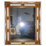 Antique Giltwood & Floral Gesso Openwork Mirror