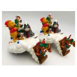 2 Disney Store Christmas Pooh Stocking Holders