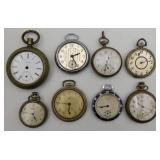8 Pocketwatches Pedometer Repair or Parts