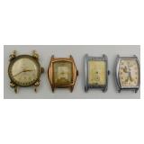 4 Watches Benrus, Art Deco, Mickey Mouse repairs