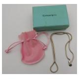 Tiffany & Co Sterling Silver Snake Chain Necklace