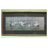 37 X 19 Framed Print On Silk Paper