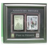 18 X 16.5 Framed American Stamp Collections