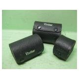Three Vivitar Camera Lenses In Cases