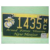 New Mexico Armed Forces MC License Plate
