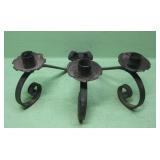 12" Cast Iron Table Top Candelabra