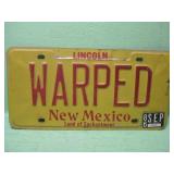 New Mexico Yellow & Gold License Plate