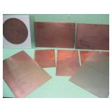 12 Pounds Of Copper Sheets - Some Etched