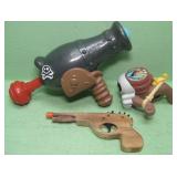 Three Assorted Toy Guns - Untested