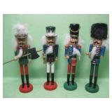 Four 9" Nutcrackers - Two With Damage