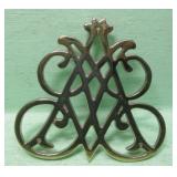 Andrew Jackson Cypher Brass Trivet