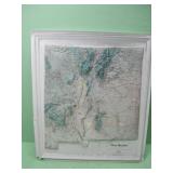 18 X 20 Kistler Raised Relief New Mexico Map