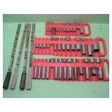 Three Magnetic Socket Holders, Sockets & Rails