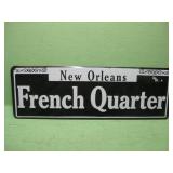 15 X 5 New Orleans French Quarter Tin Sign