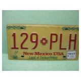 New Mexico Yellow & Gold License Plate